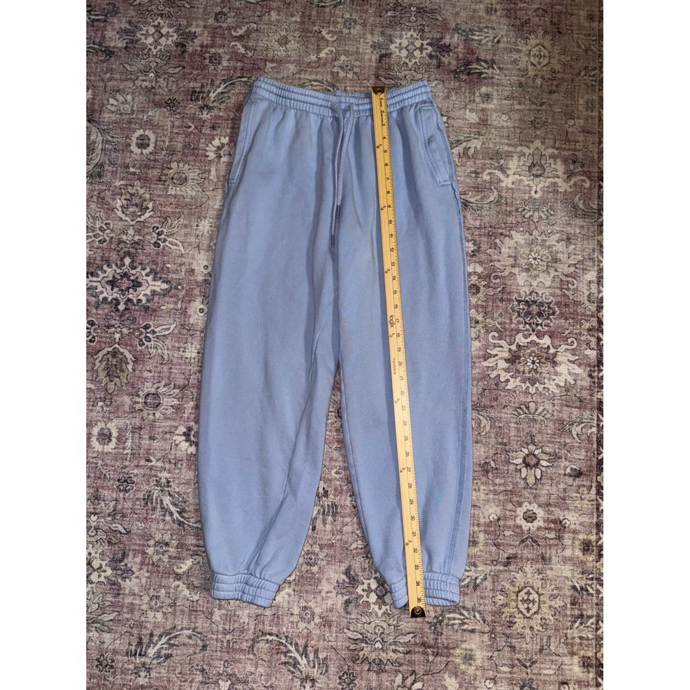 Aerie Womens Blue Fleece Joggers Sweatpants High Waisted‎ Size Medium Regular - Picture 3 of 5